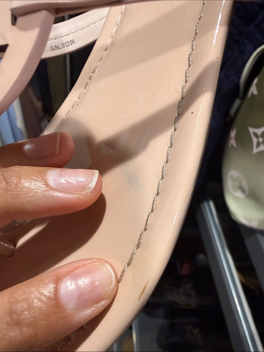 Tory Burch Blush Miller Logo Thong Sandals  9.5 - Picture 7 of 7